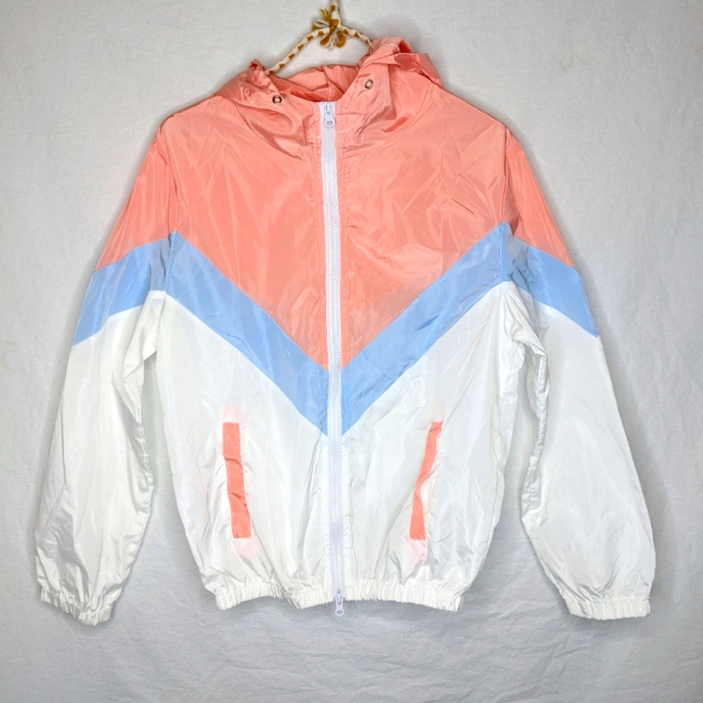 80's style retro windbreaker